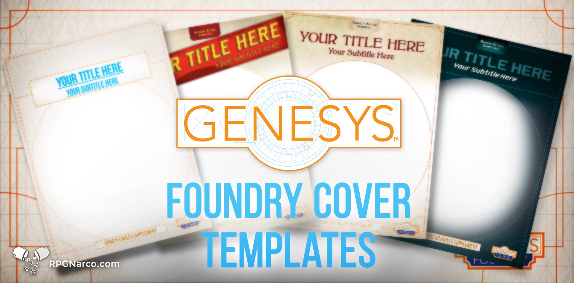 New free product: Genesys Foundry Cover Templates