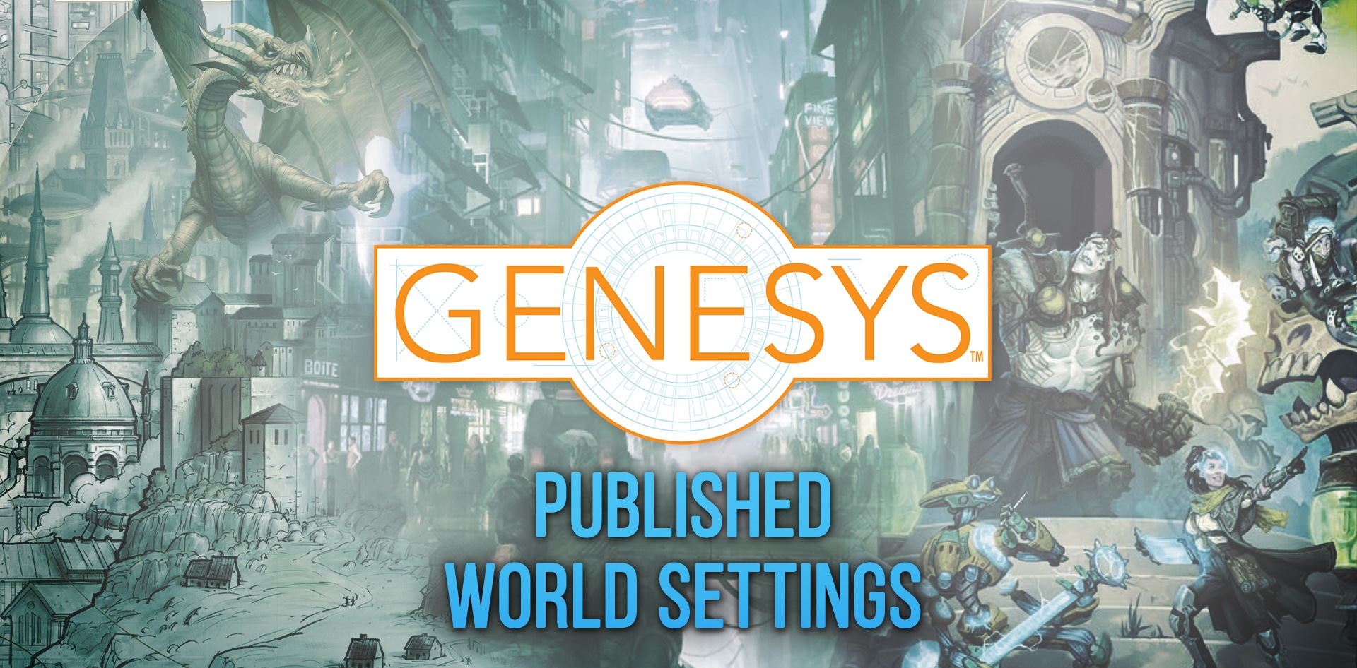 12 Published World Settings for the Genesys RPG