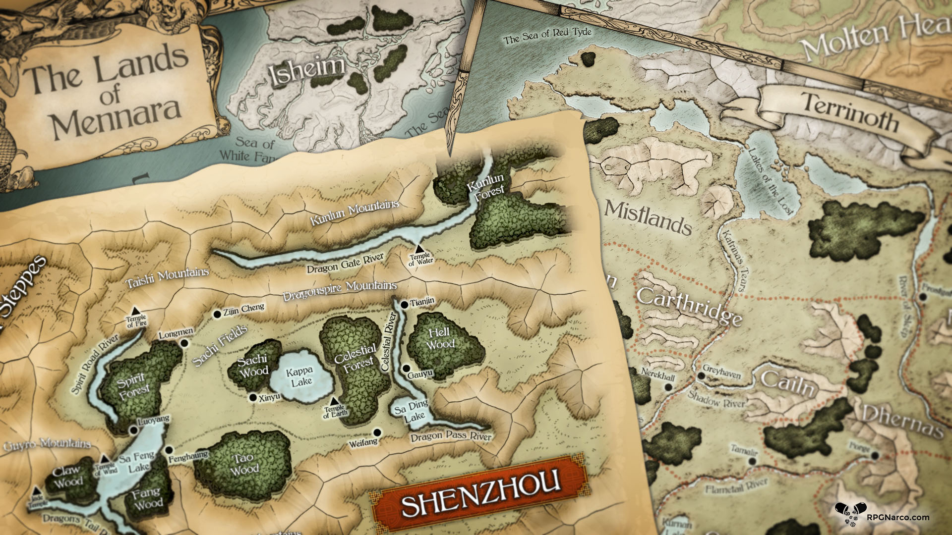FREE Terrinoth Map Pack available!