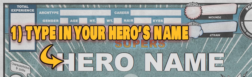 1. Enter Hero Name